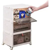 OEM Boîte de rangement, capacité de 45 litres, matériau plastique, design empilable, dimensions 60 x 40 x 30 cm, construction durable