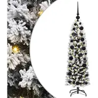 vidaXL Sapin de Noël artificiel Vert 120 cm PVC et acier et plastique