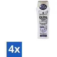 Schwarzkopf - Gliss Kur - Shampooing - Kératine - Rétablissement des cheveux - 250 ml - Pack avantage - 4 pièces