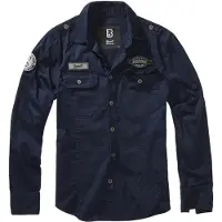 Brandit Chemise 'Luis' marine / gris