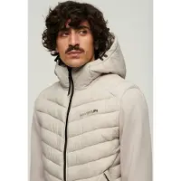 Superdry Storm Hybrid Padded Jacket Beige 2XL Homme