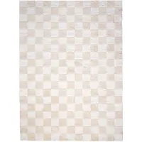 FRAAI Tapis rétro | Gambit Crème/Blanc | 80x150cm | Blanc | Rectangulaire | Tapis