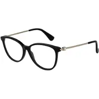 Max mara Lunettes de soleil femme - - MM5078 - Noir Brillant - Ronde - Synthétique - Plastique - Décontractée - 54 mm