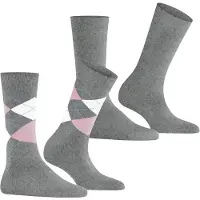 Burlington Chaussettes gris / rose / blanc