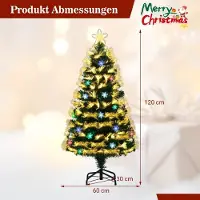 Northix Sapin de Noël artificiel de 120 cm avec lumières et étoile au sommet