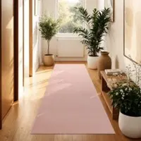Tapis.fr Tapis Calissa rose 80x300 cm