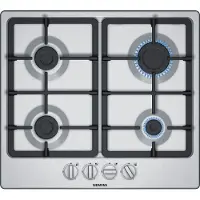 Siemens Table de cuisson gaz 60cm 4 feux inox - - EG6B5PB90 - iq300