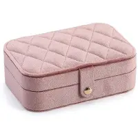 OEM Élégante boîte à bijoux avec intérieur en velours doux - Miroir de maquillage - Compartiments modulables - Résistant aux rayures - Design unique