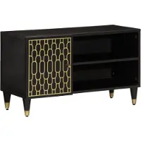 vidaXL Armoire TV 80x31,5x46 cm en bois massif de manguier