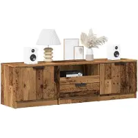 vidaXL Armoire TV aspect bois ancien 140x35x40 cm Bois composite