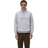 Napapijri Box Logo Half Zip Sweatshirt Gris S Homme