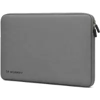 Wozinsky Étui pour ordinateur portable WNL-15G 15,6 pouces en néoprène - gris (15.60"), Sac pour notebook, Argent, Gris