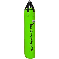 Fairtex Sac de sable HB150 Syntek "150cm Banana Bag" - Vert lime - Vide
