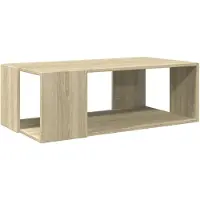 vidaXL Table basse en chêne soona 89,5x48x30 cm Matériau dérivé du bois
