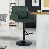 BellaFurn set de 2 tabourets de bar - Chaises en velours - Réglable & pivotant à 360° - Confort et design moderne