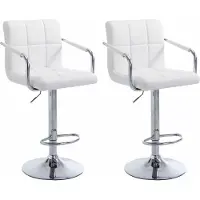 BellaFurn Lot de 2 tabourets de bar modernes - Tabouret de bar - Design ergonomique, assise pivotante élégante