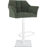 BellaFurn Tabouret de bar Damaso - Tabouret de bar - Design moderne, hauteur réglable, inox, charge 240 kg