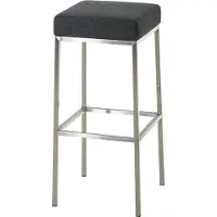 BellaFurn Tabouret de bar élégant recouvert de tissu - confortable - piètement métallique pour une stabilité supplémentaire