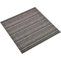 Syfax Tapis 20 pcs Anthracite rayé 50 x 50 cm 100% Polypropylène