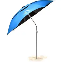 Markenlos Parasol de jardin, grand modèle sur pied