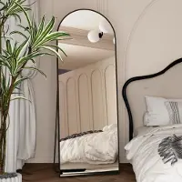 Sonstiges Miroir mural complet, miroir incurvé de 162 x 53 cm, avec support, forme bombée, couleur noire, utilisable en position verticale, suspendu ou fixé au mur, qualité HD, antidéflagrant