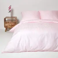 Markenlos , ensemble de literie 100% coton égyptien, 330 fils, couleur rose