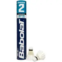 Babolat 2 77 Feather Badminton Shuttlecocks Blanc,Bleu 12 Units