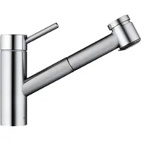 Kwc Inox 2, batterie d'évier, acier inoxydable, haute pression