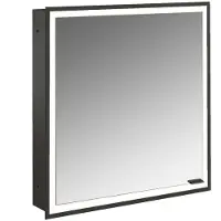 Emco prime Armoire de toilette avec éclairage, 600 mm, 1 porte, charnières à gauche, modèle encastré, 949713569