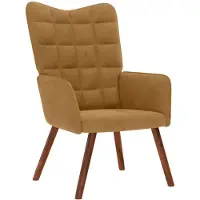 vidaXL Fauteuil relax marron velours