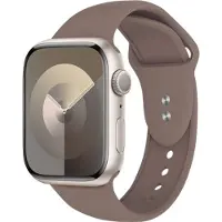 Crong Liquid - Apple Watch Armband 38/40/41 mm (braun) (Silicone, Silicone liquide), Sangles de montre, Marron