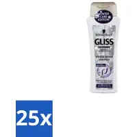 Schwarzkopf - Gliss Kur - Shampooing - Kératine - Rétablissement des cheveux - 250 ml - Pack avantage - 25 pièces