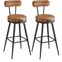 Vasagle , ensemble de 2 tabourets de bar, revêtus de similicuir, hauteur de 101,3 cm, montage facile