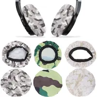 OEM Coussinets d'écoute pour casque, extensibles et lavables - Coussinets en tissu souple pour le sport et les jeux (camouflage)