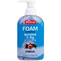 Milva Shampoing mousse Chinin und Feige, soin fortifiant pour les cheveux faibles et sujets à la casse, 300 ml