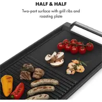 Klarstein Delicatessa Grill Pan Plaque accessoire table à induction Flex - noir