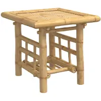 vidaXL Table d'appoint 45x45x45 cm bambou