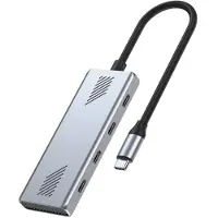 Gembird Uhb-cm-u310-c4-01 4-port Usb-c 3.2 (gen 2) Type-c Hub Argenté