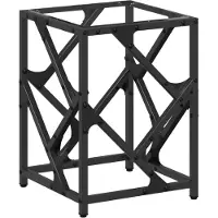 vidaXL Table basse avec plateau en verre Transparent 30x30x41 cm Acier