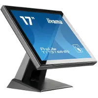 Iiyama ProLite T1731SR-B5 - Écran LED - 17 - écran tactile - 1280 x 1024 - TN - 250 cd/m² - 1000:1 - 5 ms - HDMI VGA DisplayPort - haut-parleurs - noir mat - Noir mat 5.8 kg