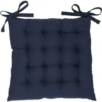 TODAY Coussin en coton pour chaise de cuisine COMFORT, noué, 38 x 38 cm, bleu foncé