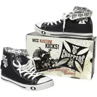 West Coast Choppers Warrior Chaussures de sport Noir UE 39 Hommes Noir UE 39