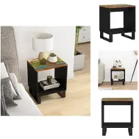 vidaXL Table basse 40x31x46 cm Vieux bois massif & bois composite - Tables basses