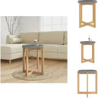 vidaXL Table basse grise, 41x41x48,5 cm, en panneaux de particules et en bois massif (pin) - Tables basses