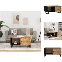 vidaXL Table basse 80x50x40 cm Bois massif de manguier & dérivés du bois - Tables basses
