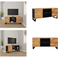 vidaXL Armoire TV 105x33x46 cm Bois massif Acacia - Armoire TV - Meubles TV - Supports TV