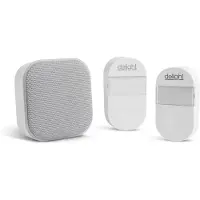 HomeShopXL GLOBIZ 2 v 1 : sonnette sans fil et veilleuse - Modèle Kinetic - 2 unités extérieures - Blanc
