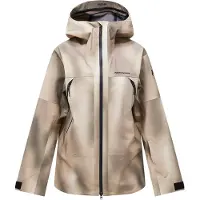 Peak Performance - Veste technique de freeride - W Edge 3L Aop Jacket 336 Beam Fade pour Femme - Taille M - Beige
