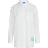 Karl lagerfeld JEANS Chemisier 'KLJ X Pietro Terzini' noir / blanc