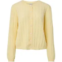 Pieces Cardigan 'PCAda' jaune clair